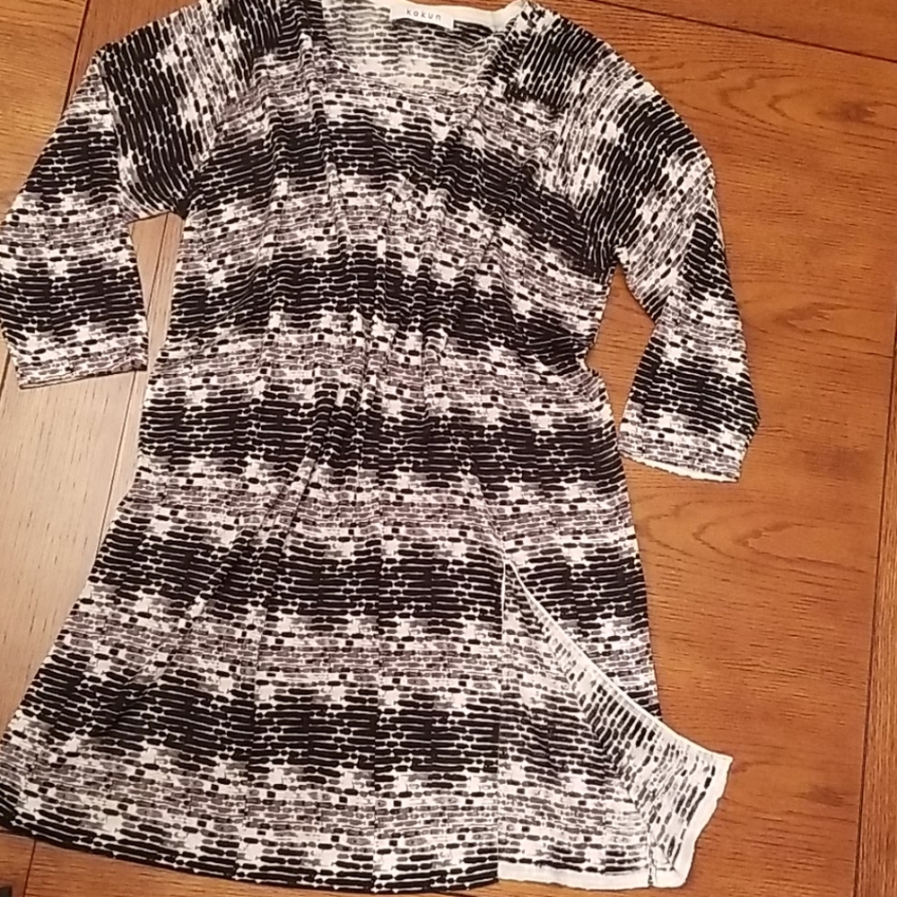 🆕️Kokun printed elongated tunic with side slit